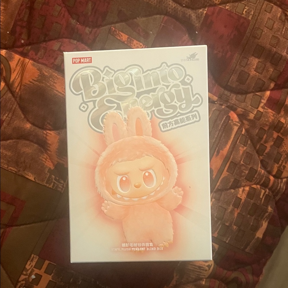 Pop Mart Big Into Energy Stuffed Animal - Pink